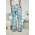 thumbnail image 4 of HiddenValor Women Lightweight Woven Cotton Plaid Pajama Lounge Pants, 4 of 4