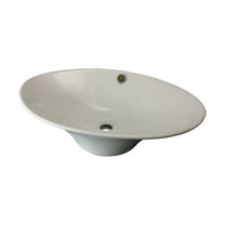 Renovator's Supply White Porcelain Capello Bathroom Vessel Sink