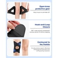 thumbnail image 6 of Goldeer Cross-Strap Knee Brace with Dual Spring Support, Adjustable Knee Support for Sports, Hiking & Daily Pain Relief, Lightweight Breathable Stabilizer for Men & Women, 6 of 9