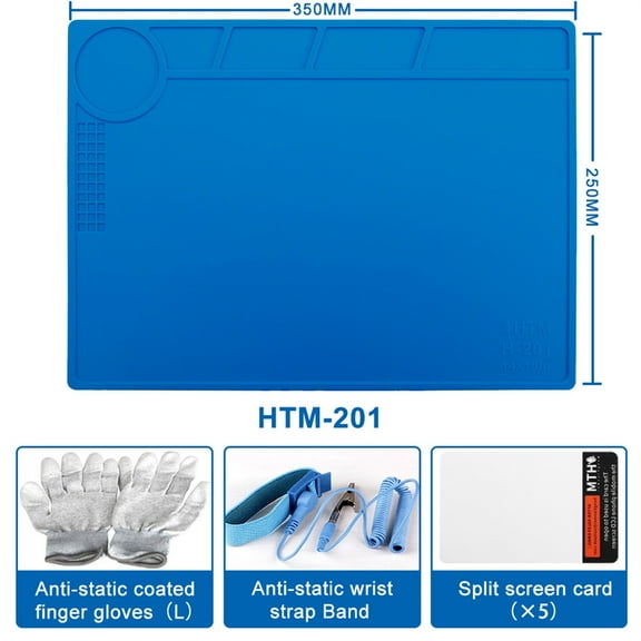 ESD Welding Mat With Magnetic Heat Insulation Working Pad Silicone Soldering Mat Soldering Work Station Pad Welding ,Long Lasting