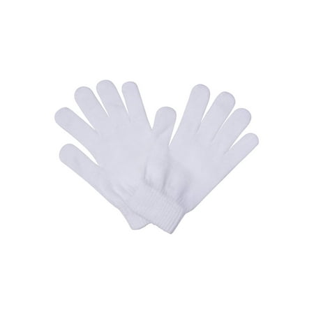 white full hand gloves