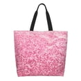 thumbnail image 1 of Disketp Pink Glitter Bolsa Tote Estampada para Mujer, Bolso de Hombro y de Mano para Compras y Viajes, 1 of 8