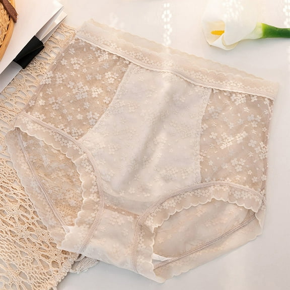 Aayomet Panties For Women Women Solid Color Briefs Underpants Sleepwear Underwear Shorts Homewear Lingerie Lace Bandage Panties,A XL