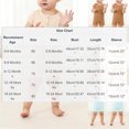 thumbnail image 4 of Busydd Girls Romper Casual Short Sleeve Round Neck Baby Rompers Comfortable Cotton Solid Color Button Boy Clothes 6-9 Months, 4 of 6