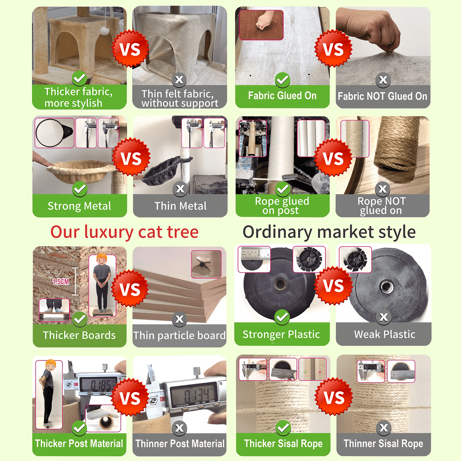 Baohe Indoor Cat Tower 62-Inch Modern Cat Tree with Widened Perch, Ideal for Big Cats & Kittens. Multi-Level Design with Scratching Posts, Tunnel, Basket & Cave Condo