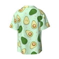 thumbnail image 2 of KLL Avocado Print Men's Shirt Short Sleeve Button Down Summer Cuba Beach Shirts- X-Large, 2 of 7