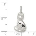 thumbnail image 5 of 925 Sterling Silver Cat Charm Pendant, 5 of 5