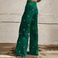 thumbnail image 6 of kaondbfi Women's Style Wide Leg Pants Women's Casual Pants Printed Pants Summer Casual Pants for Women, 6 of 9