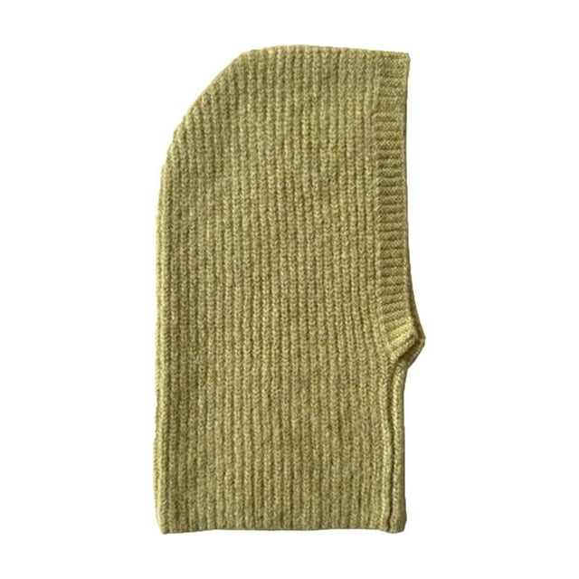 Cagoule pour Femmes, Classique Décontractée Tricotée Couleur Unie Côtelée à Capuche, Cagoule pour Femmes