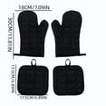 thumbnail image 2 of Oven Mitts and Pot Holders Set 4 Piece Heart Pattern Heat Resistant Cotton Kitchen Gloves for Baking Cooking Grilling and Serving Meals, 2 of 7