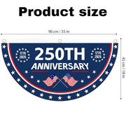Front Porch Decorations Outdoor Usa 250Th Anniversary Flag 18X36 Inch Patriotic Decor for Front Yard Porch Entrance 4Th of July Party Hanging Decor