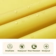 thumbnail image 5 of SaphiRose Hooded Rain Poncho Waterproof Raincoat Jacket for Adults with Pockets Yellow, 5 of 7