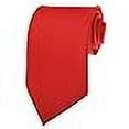 thumbnail image 3 of Solid red polyester tie, 3 of 4