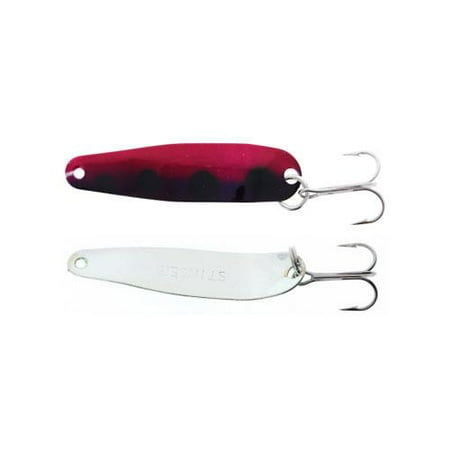 Silver Cranberry - Michigan Stinger Scorpion Spoon Silver Back Cranberry 2-1/4