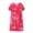 Hot Pink, variant on GHSOHS Robes for Women Bathrobe Womens Nightgowns Women's Nightgown Cotton Silk Sleepwear Middle Old People Mother Loose Rayon Short Sleeve Summer Nightshirt Sleepshirt Robe Pajamas