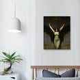 thumbnail image 3 of JRXY Gothic Bat Woman Wall Decor Canvas Framed Halloween Bats Poster Witchy Bathroom Decor 16x20in 16x20 in, 3 of 4