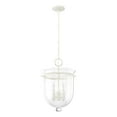 thumbnail image 2 of Hunter - Belltown 4-light Rustic White, Medium Size Pendant Light, Dimmable, Transitional Style, Urn Shaped, for Bedrooms, Dining, Living Rooms - 19314, 2 of 8