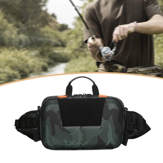 Bolsa organizadora portátil para guardar señuelos, ideal para exteriores, protege tu y es resistente al agua. Cómoda bolsa almacenamiento Verde