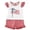 Red, variant on Kaprioy My First 4th of July Baby Girl Outfit Toddler Infant Baby Girl 4th of July Outfit USA Flag Short Sleeve Shirt Tops Shorts Set 4th Fourth Of July Clothes