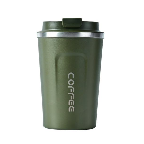 Taza de café Irfora Taza de café de acero inoxidable Taza térmica aislada a prueba de fugas Taza de café portátil de viaje para automóvil Irfora Taza de café
