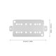 thumbnail image 3 of Placa base para pastillas humbucker: espaciado de 50 mm. Placa base de níquel plateado para pastillas de guitarra eléctrica. Placa de montaje para pastillas de doble bobina. Accesorios para guitarra., 3 of 6