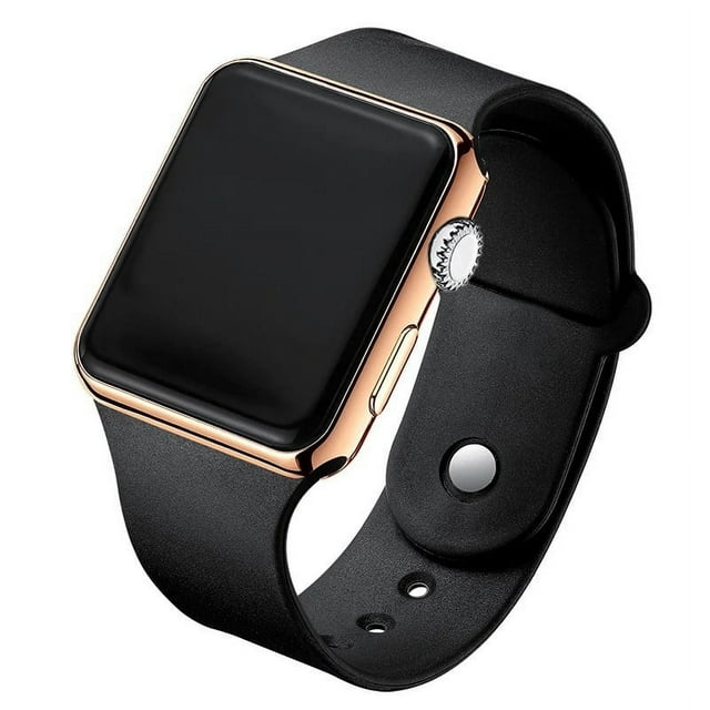 Reloj digital LED cuadrado de moda para estudiantes adultos, resistente al agua, luminoso, con revestimiento, gafas de sol, reloj electrónico deportivo