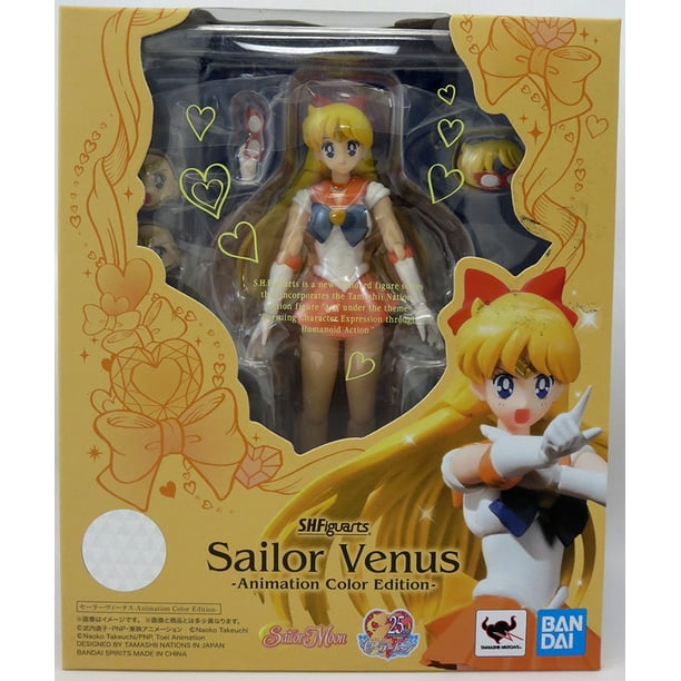 Sailor Moon Pretty Guardian 6 Inch Action Figure S.H. Figuarts - Sailor  Venus Animation Color Edition 