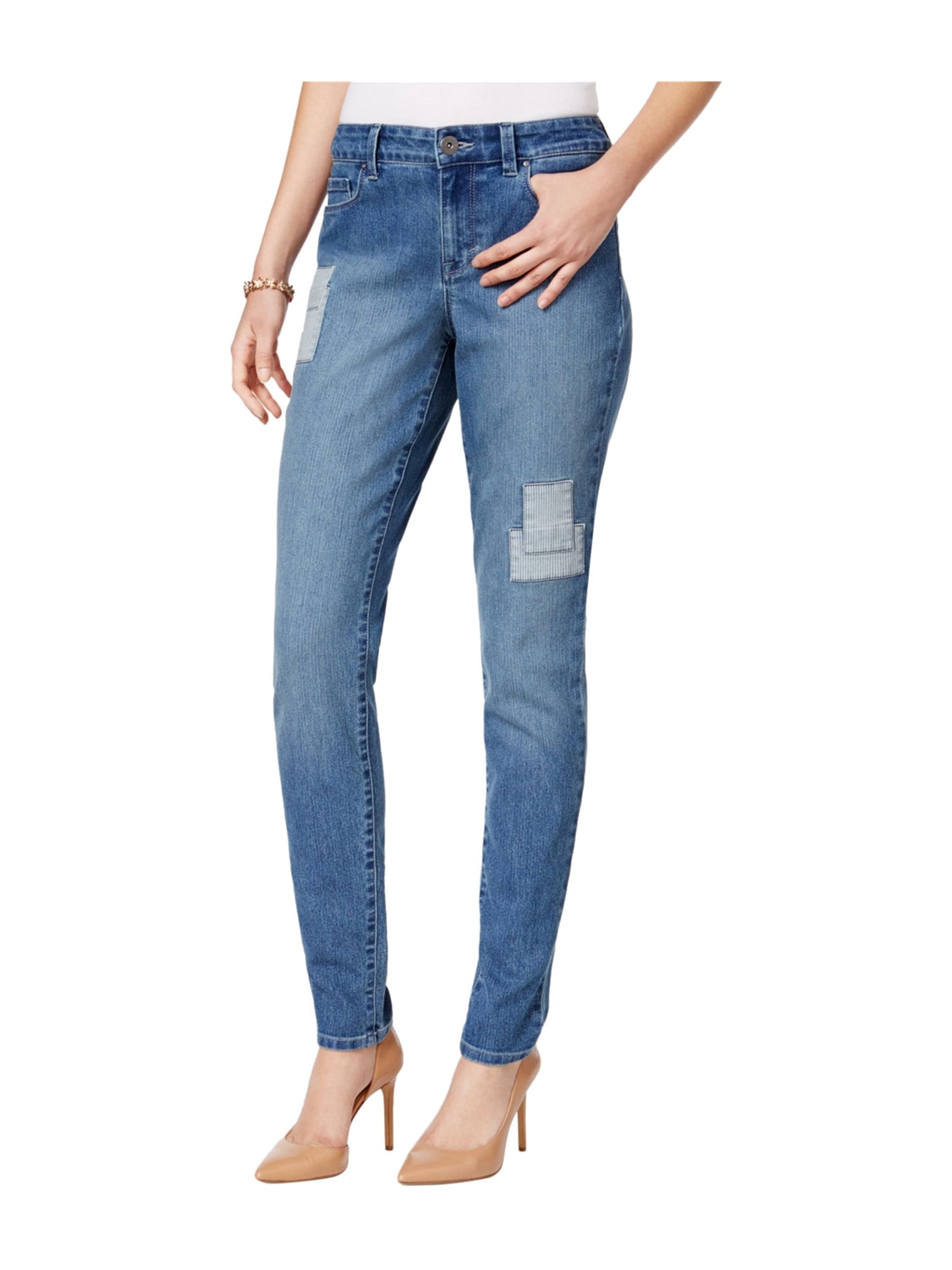 women's striped jeans