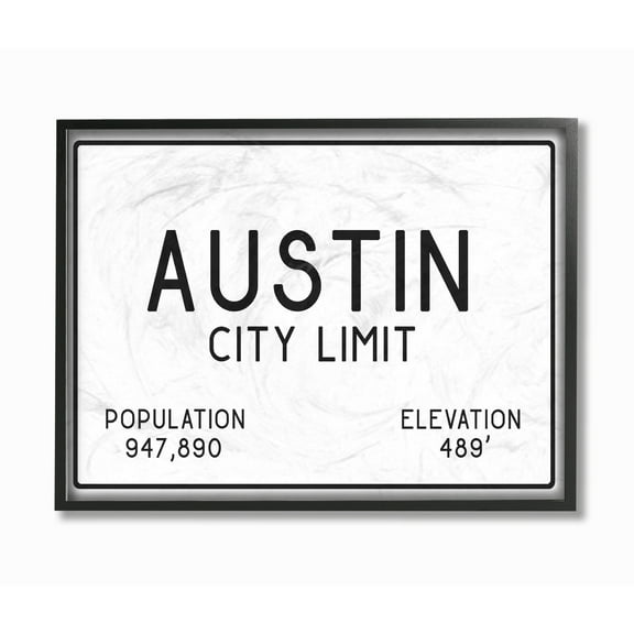 The Stupell Home Decor Collection Austin City Limit Canvas Wall Art