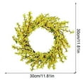 thumbnail image 3 of Harpi 12 Inch Spring Wreaths for Front Door Clearance, Greenery Summer Wreath, Artificial Flower Leaf Wreath Wall Window Door Hanging Home Wedding Decoration, 3 of 9