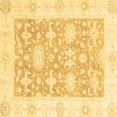 thumbnail image 1 of Ahgly Company Indoor Square Abstract Brown Modern Area Rugs, 6' Square, 1 of 4