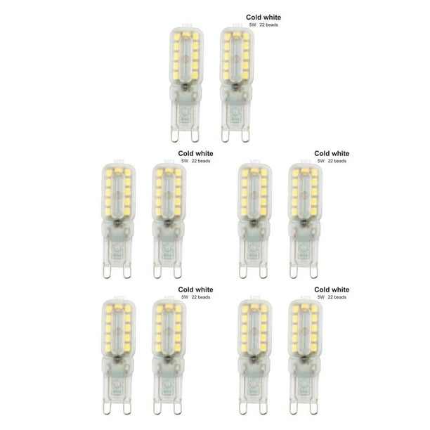 Cateissary 2 piezas Mini LED maíz ángulo de haz de luz lámpara regulable ahorro de energía cálido blanco frío Type2 NO2