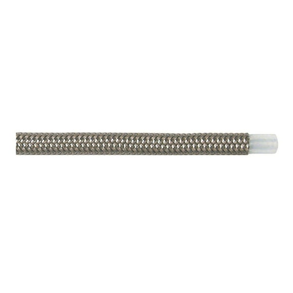 SpeedFX Braided Hose 5340603 -6AN; 3 Foot Length; PTFE Teflon Inner Tube With Stainless Steel Outer Braid