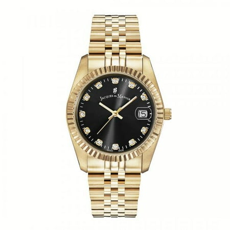 Standard Issue Swiss Watch - Jacques Du Manoir Women's Swiss Made Stainless Steel Watch, 36mm