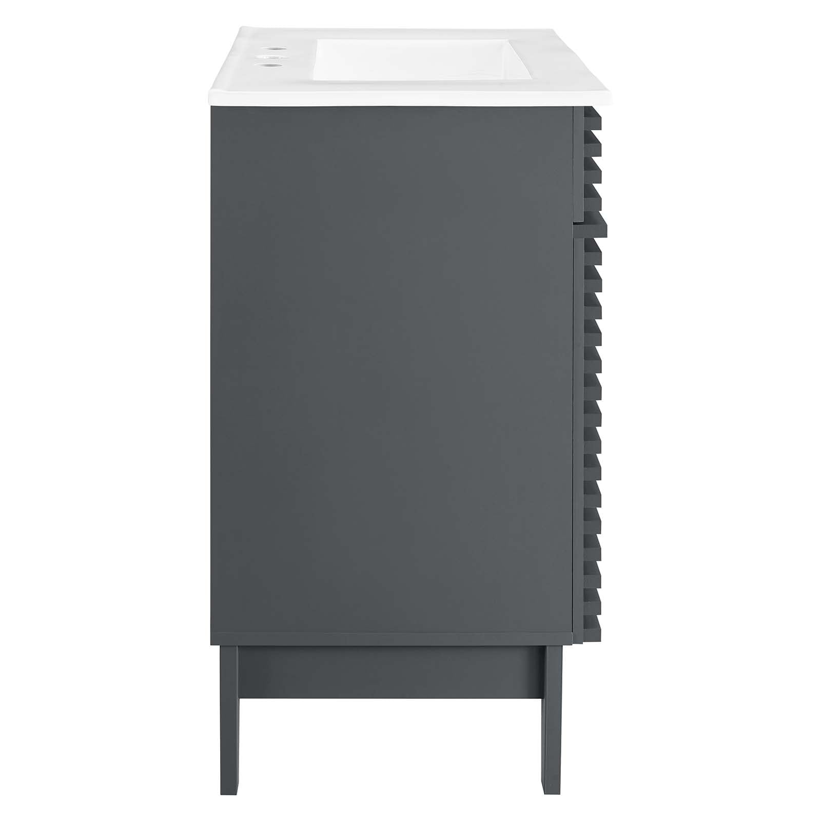 Render 30" Bathroom Vanity Cabinet-EEI-5422-CHA-WHI