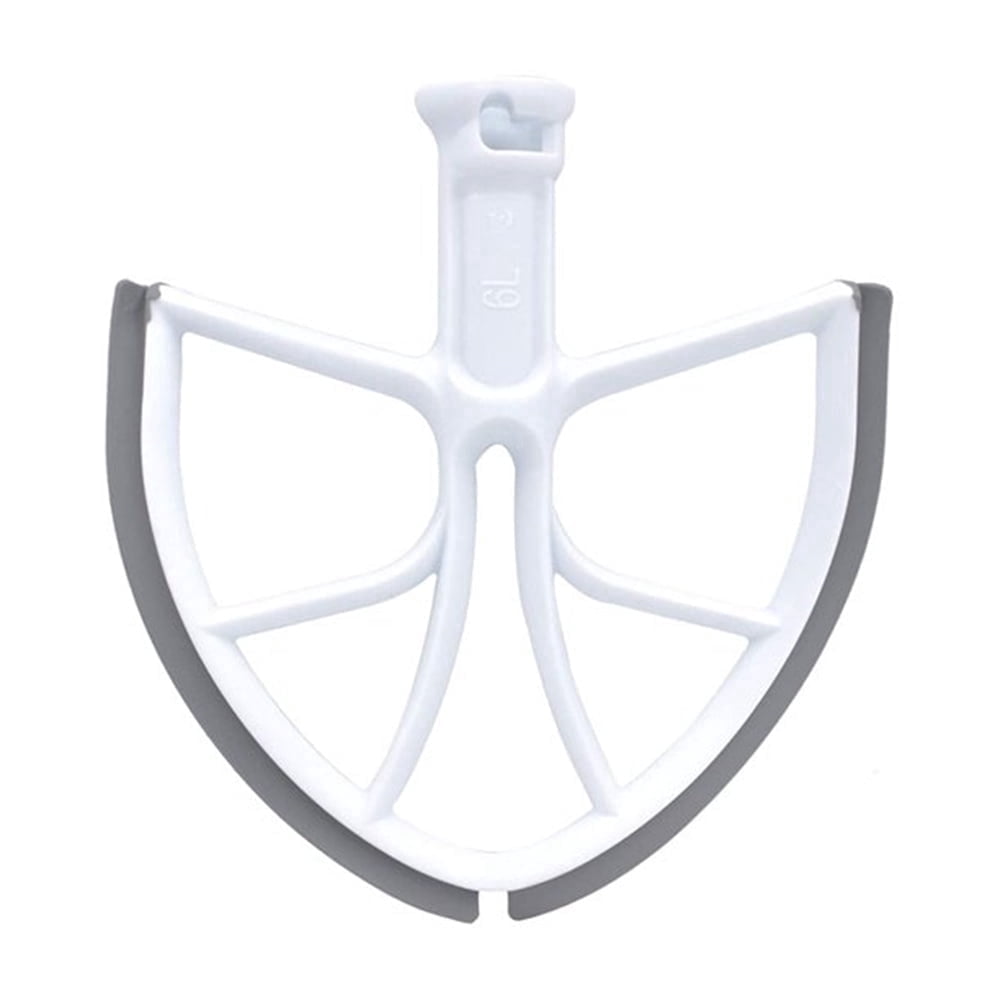 Mesase Flex Edge Beater Paddle for KitchenAid 6-Quart Bowl-Lift Stand Mixer, Silicone Scraper Attachment, Replacement Flat Beater for Mixing Creaming Dough