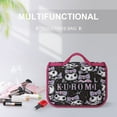 thumbnail image 4 of Kuromi And My Melody Hanging Travel Toiletry Bag Makeup Cosmetic Bag Organizer for Women Girls, 4 of 6