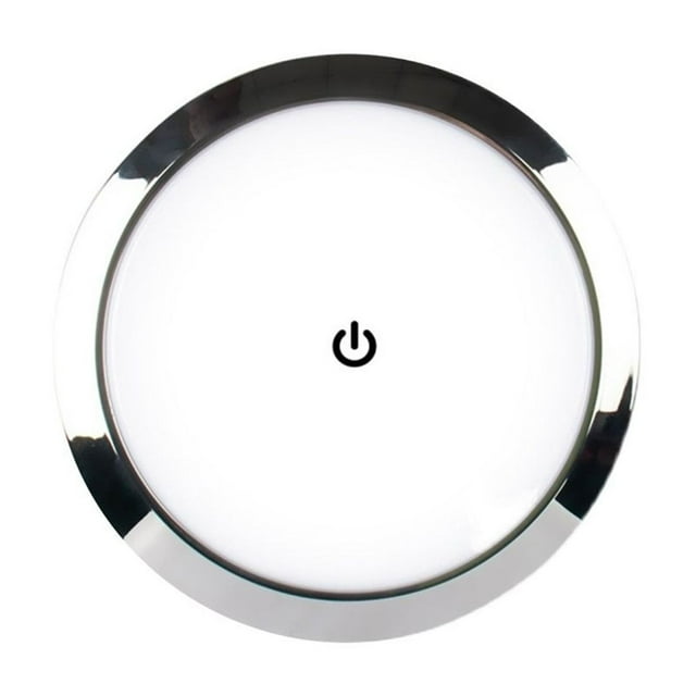 12V/24V LED Touch Lamp RV Ultra-thin Round Dome Light Ceiling Lamp Reading Light For Caravan Boat Yacht Camping Car ,Variety of Features