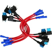 10 Pack - EPAuto 12V Car Add-a-circuit Fuse TAP Adapter Mini ATM APM Blade Fuse Holder