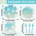 thumbnail image 2 of Juego de vajilla Naozinebi Seashell Beach Party, 200 piezas, 2 of 7