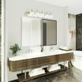 thumbnail image 6 of Livex Lighting Belmont Chrome and Polished Brass 5 Bath Light in Multi-Color, 6 of 9