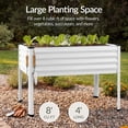 thumbnail image 5 of Best Choice Products 48x24x30in Elevated Galvanized Metal Garden Bed w/ Corner Protectors - White, 5 of 10