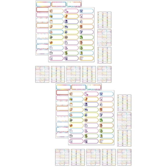 2 Count Bottle Labels Daycare Name Shipping Stickers Office Student