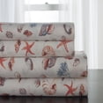 thumbnail image 4 of Collections Etc Coco Beach Bed Sheet & Pillowcase Complete Set, 4 of 5