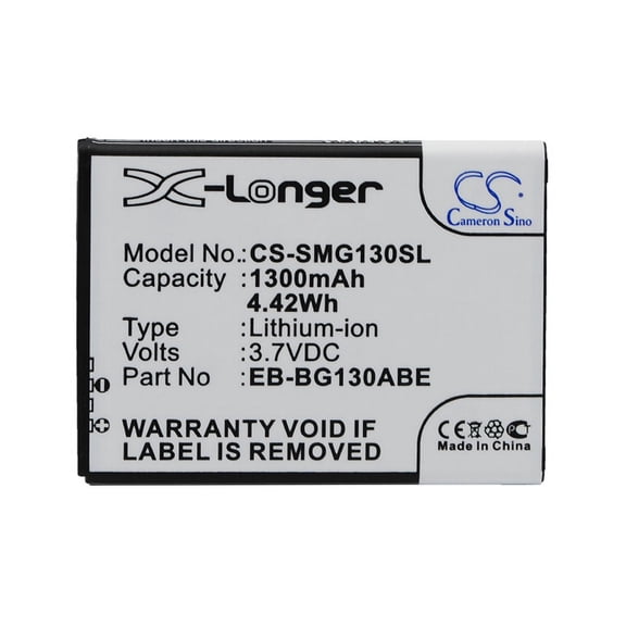 1300mAh EB-BG130ABE EB-BG130BBE Battery for Samsung SM-G130 Galaxy Young 2 Galaxy Star 2 Duos SM-G130E Galaxy Young 2 Duos Galax