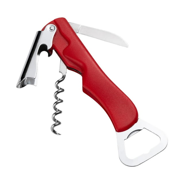 C 3-In-1 Multifunctional Wine Beer Opener Portable Corkscrew With Bottle Foil Cutter Stainless Steel Kitchen Tool Ergonomic Design #wf719