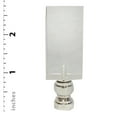 thumbnail image 4 of Royal Designs, Inc. Rectangular Cube Lamp Finial for Lamp Shade, F-5040L-2, Clear, Pack of 2, 4 of 5