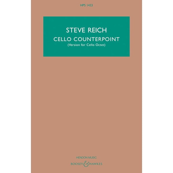 Cello Counterpoint Version for Cello Octet Study Score, (Paperback)