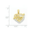 thumbnail image 3 of 14k and Rhodium I Love You Heart Pendant, 3 of 3
