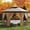 Khaki + Beige, variant on Studyset 13'X13’Patio Portable Gazebos with Mosquito Netting,Double-Layer Outdoor Canopy Tent,Hexagonal Pavilion for Garden Backyard Lawn & Deck,Heavy Duty Party
